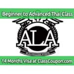 Study Thai language at ALA Language School in Bangkok, Thailand for 14 months and get a long-term visa while studying there