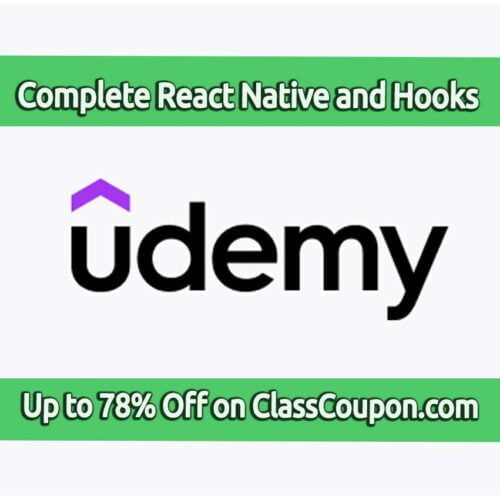 The "Complete React Native + Hooks Course" on Udemy is an extensive program designed to equip learners with the skills needed to develop real-world mobile applications using React Native.